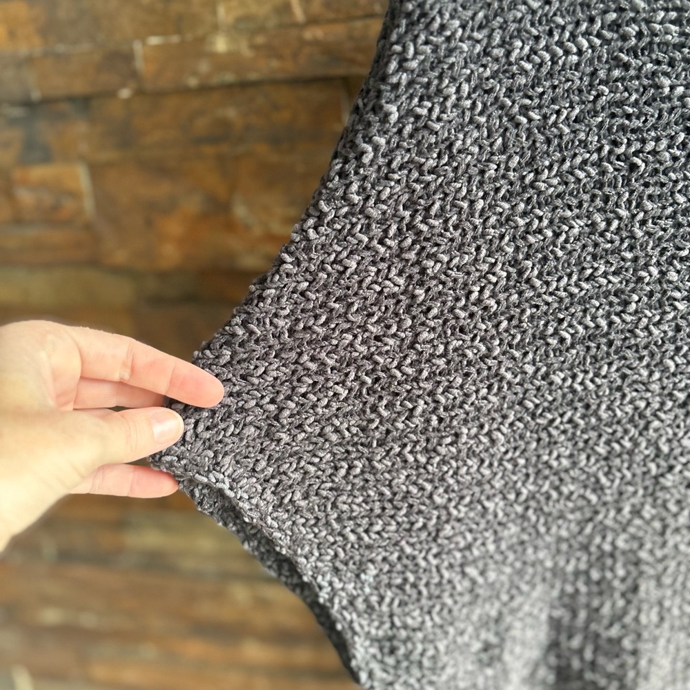 Y/Project Textured Knit Sweater in Charcoal